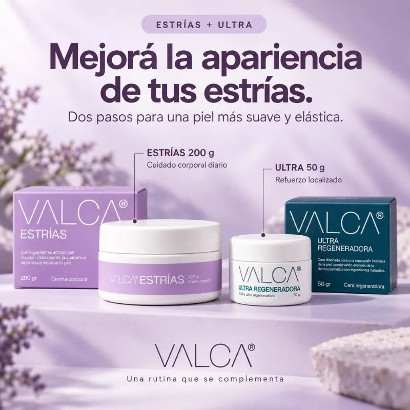 Combo Valca Estrías®+ Ultra regeneradora 50gr