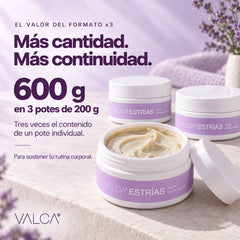 Combo Valca Estrías x 3 + Pocket 10ml - Beauty Week