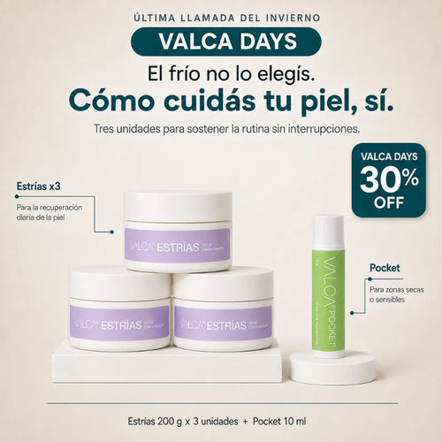 Combo Valca Estrías x 3 + Pocket 10ml - Valca Days
