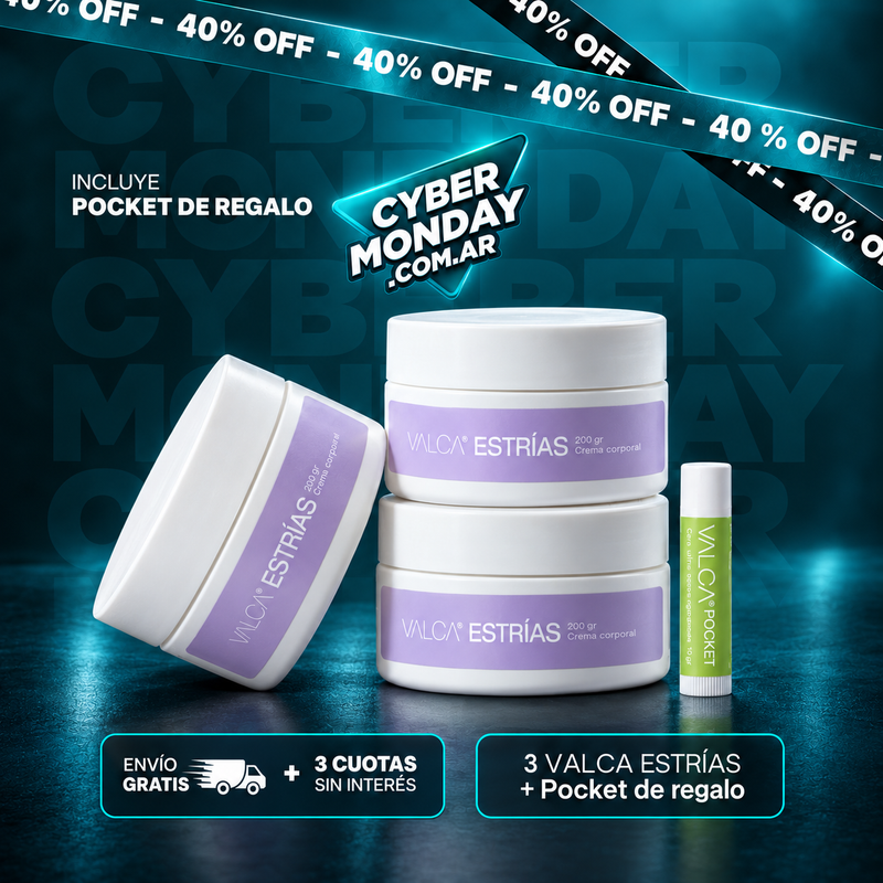 Combo Valca Estrías x 3 + Pocket de regalo | CYBER VALCA
