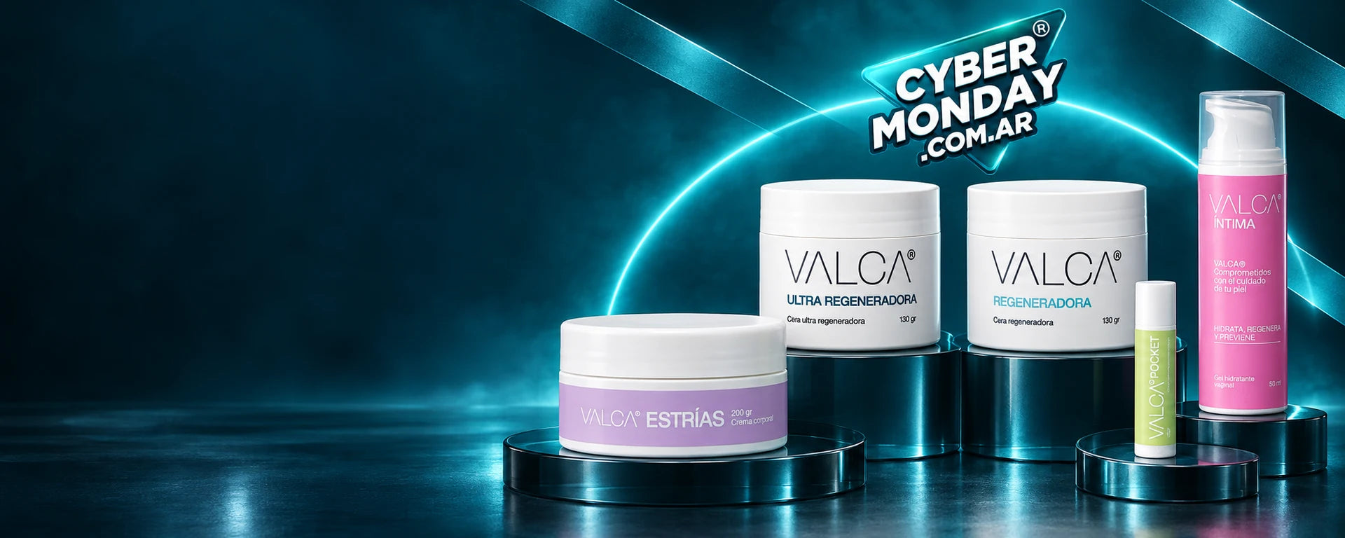Cyber VALCA: Regeneradora, Ultra, Estrías, Íntima y Pocket